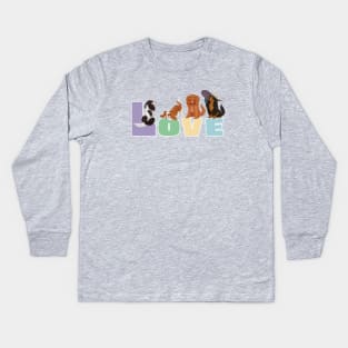 I LOVE my Cavalier King Charles Spaniels Kids Long Sleeve T-Shirt